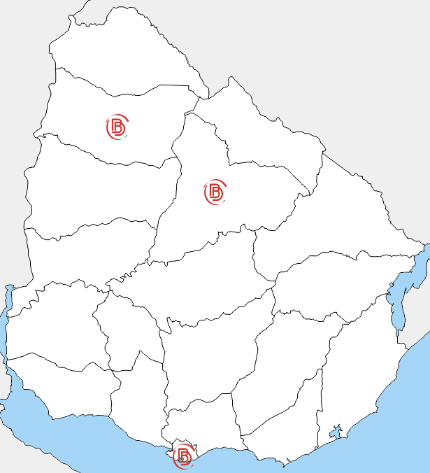 Mapa de Uruguay